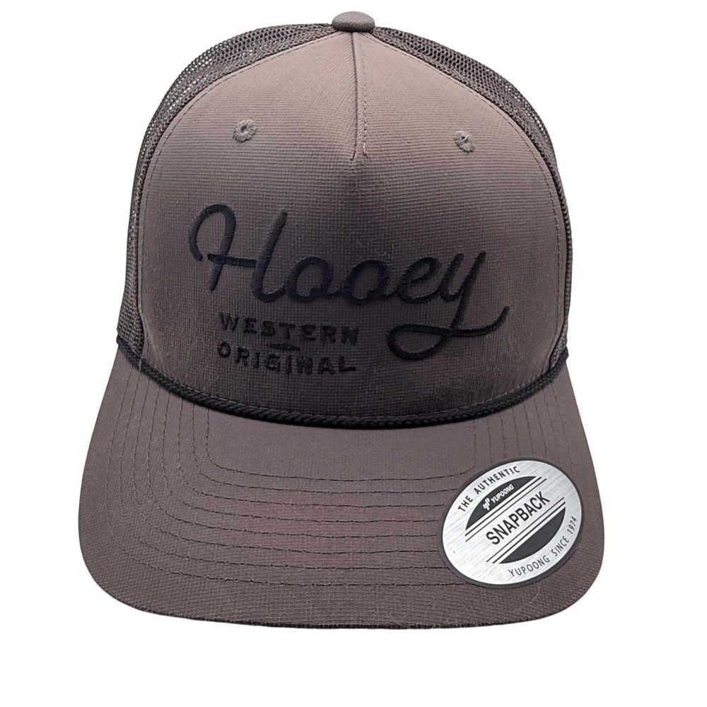 HOOEY Western Original Brown Mesh Snapback Trucker Hat